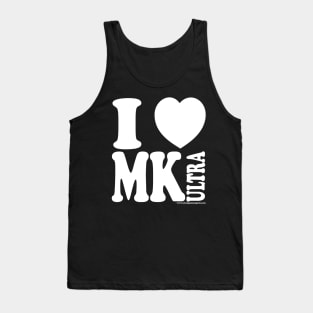 I <3 MK Ultra (White) Tank Top